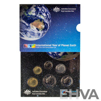2008 Set of six UNC coins. Year of Planet Earth.