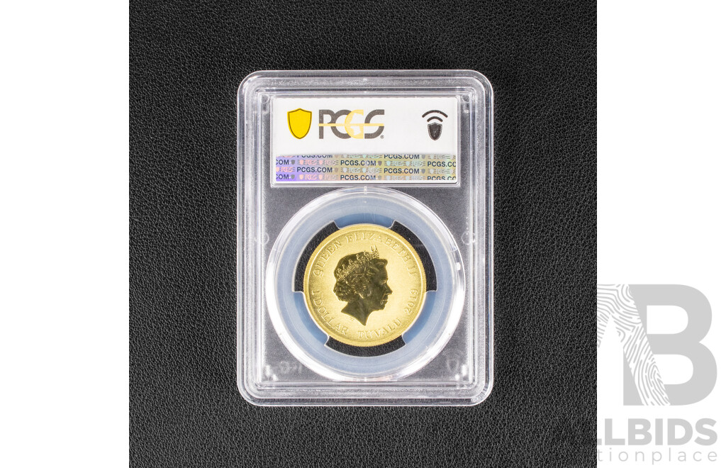 Tuvalu 2019 One Dollar Coin, Happy Diwali PCGS MS70