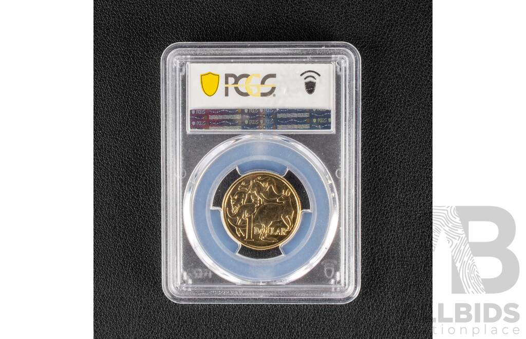 Australian 2022 One Dollar Coin. Mob of Roos, Graded MS68 GEM.20