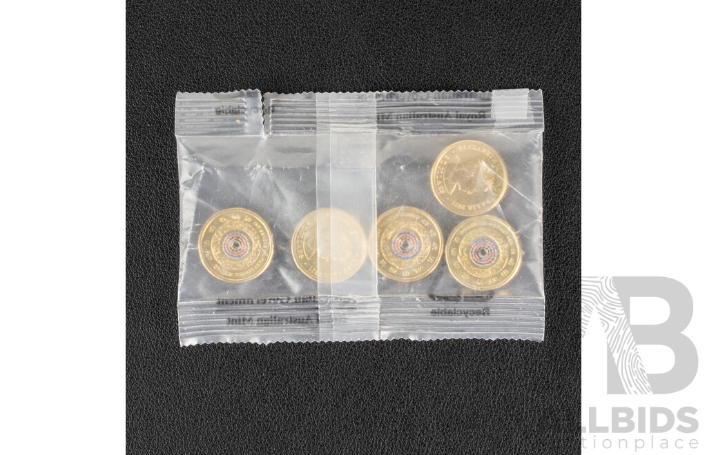Five Australian RAM 2021 Two Dollar Coins, Indigenous Military Service