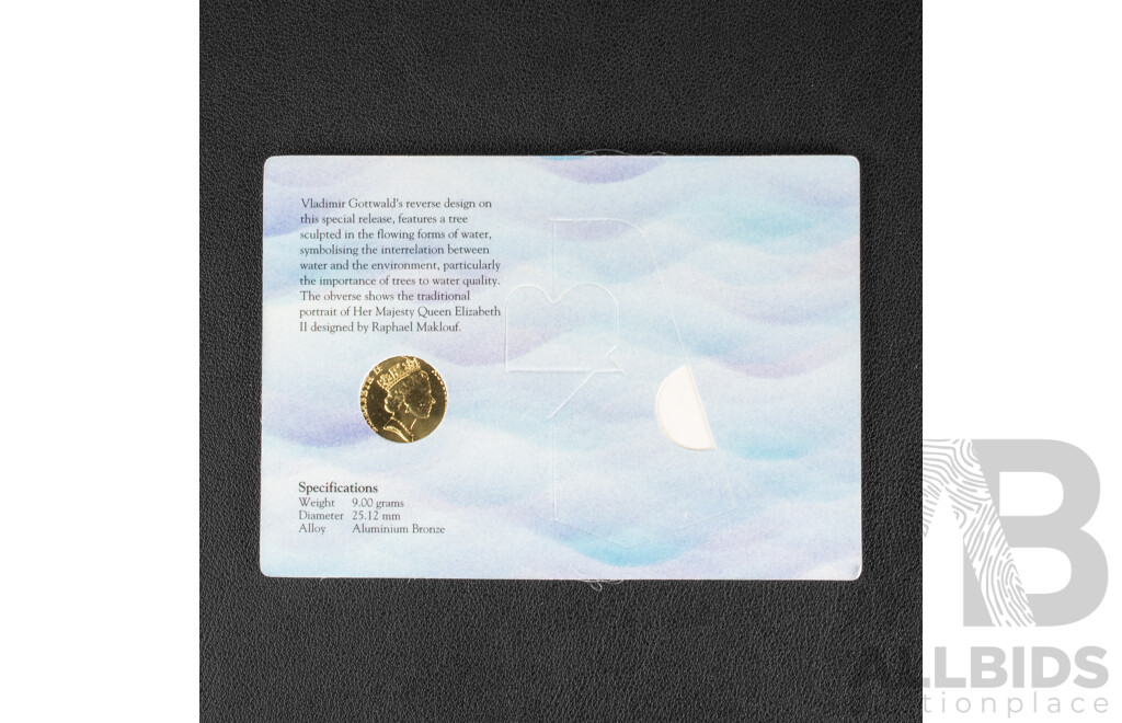 Australian 1993 One Dollar, Water is Life Landcare