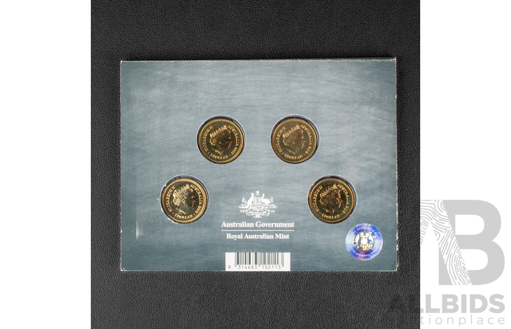 Australian 2013 Four Mint Marked Coin Set, Holey Dollar and Dump