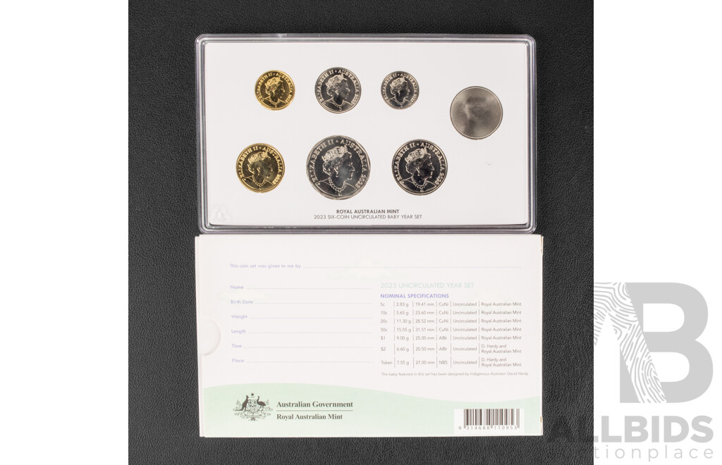 2023 RAM Baby Coins UNC set of 6.