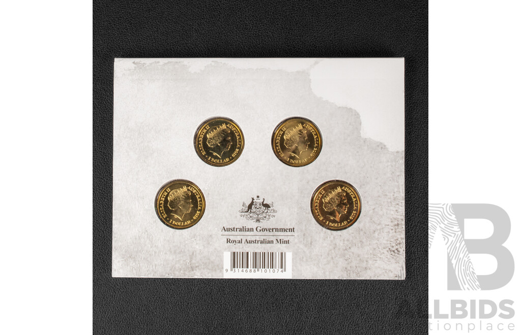2019 Set of four $1 mint marked coins. The Good Bad and Ugly.