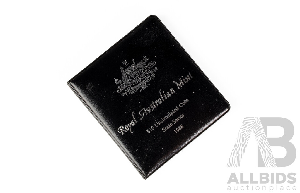 Australian RAM 1986 Silver Ten Dollar Coin, State Series, South Australia