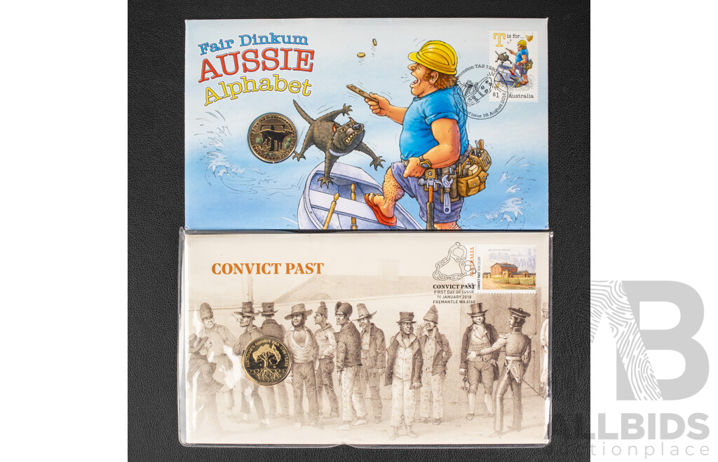 Two Australian PNCs, 2016 Fair Dinkum Aussie Alphabet and 2018 Convict Past