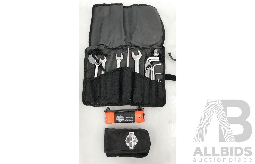 Harley Davidson Tool Kit Set and Harley Davidson Folding Hex/Torx Key Set - Lot of 2