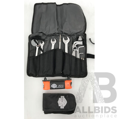 Harley Davidson Tool Kit Set and Harley Davidson Folding Hex/Torx Key Set - Lot of 2