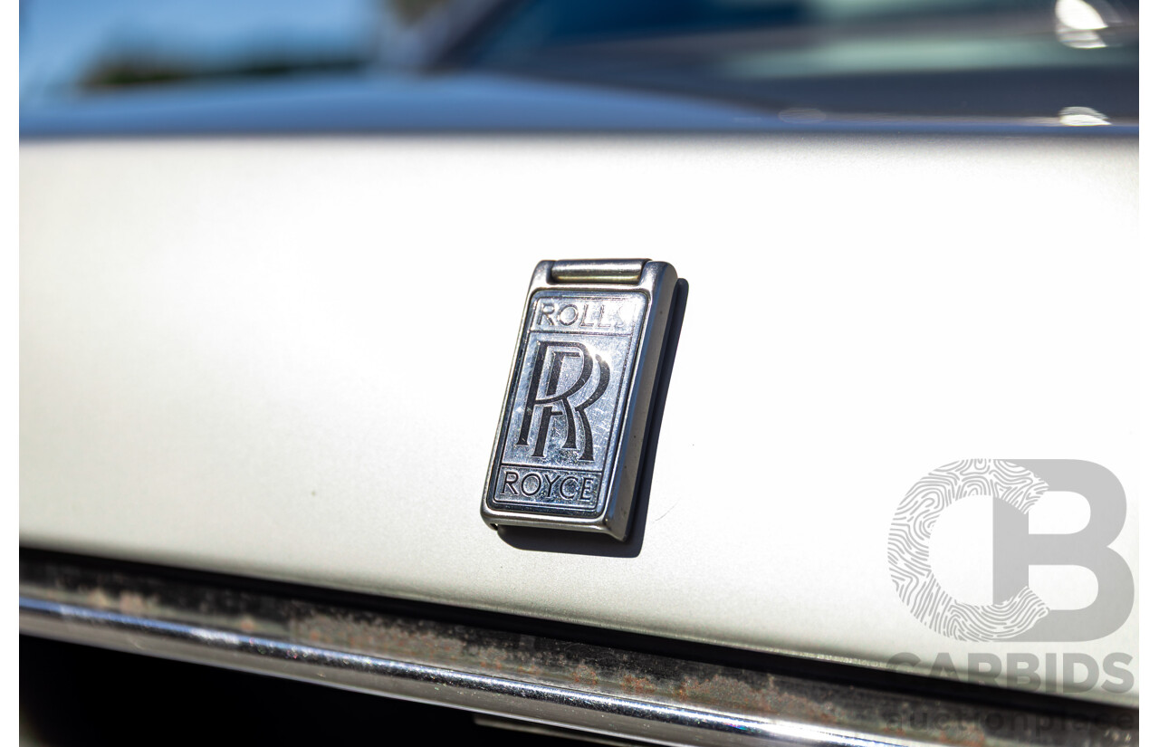 1984 Rolls-Royce Silver Spirit 4d Sedan Twin Carb V8 Georgian Silver Metallic V8 6.8L