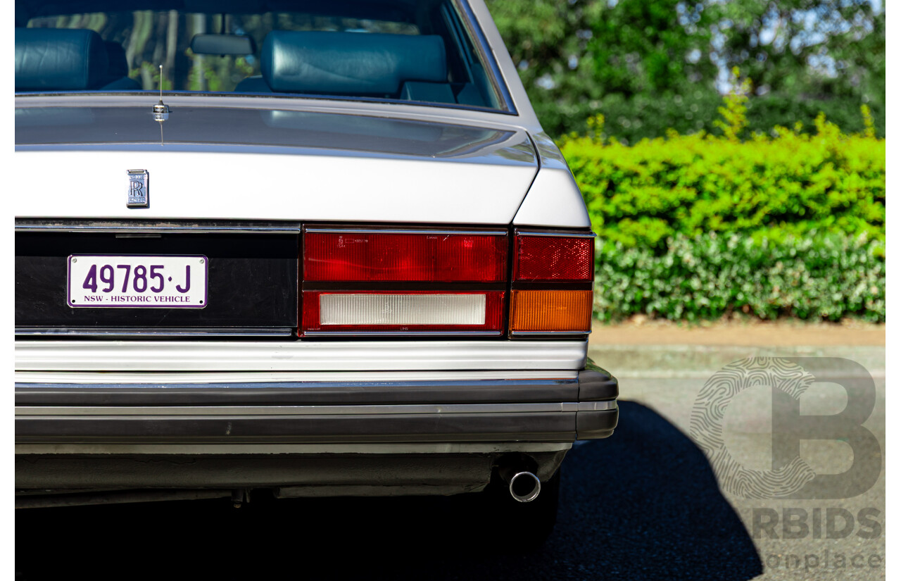 1984 Rolls-Royce Silver Spirit 4d Sedan Twin Carb V8 Georgian Silver Metallic V8 6.8L