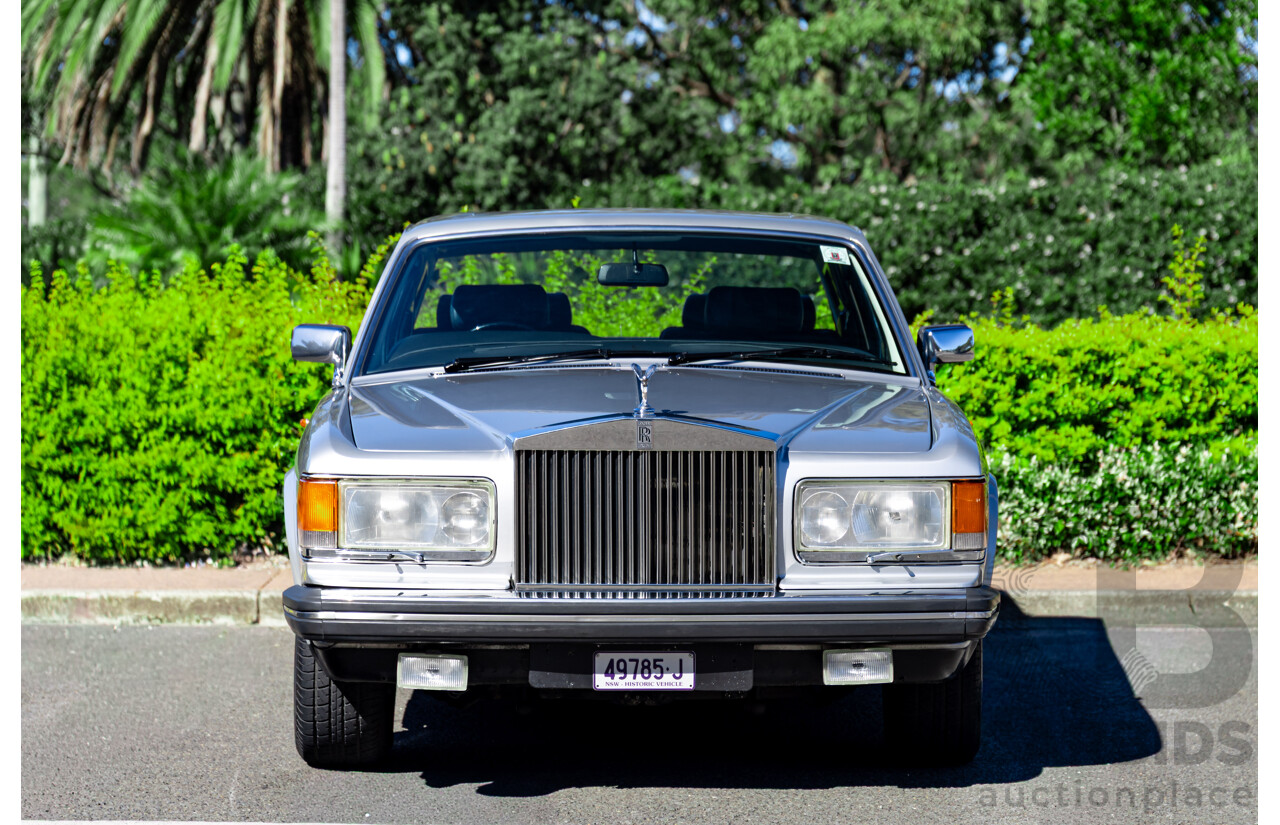 1984 Rolls-Royce Silver Spirit 4d Sedan Twin Carb V8 Georgian Silver Metallic V8 6.8L