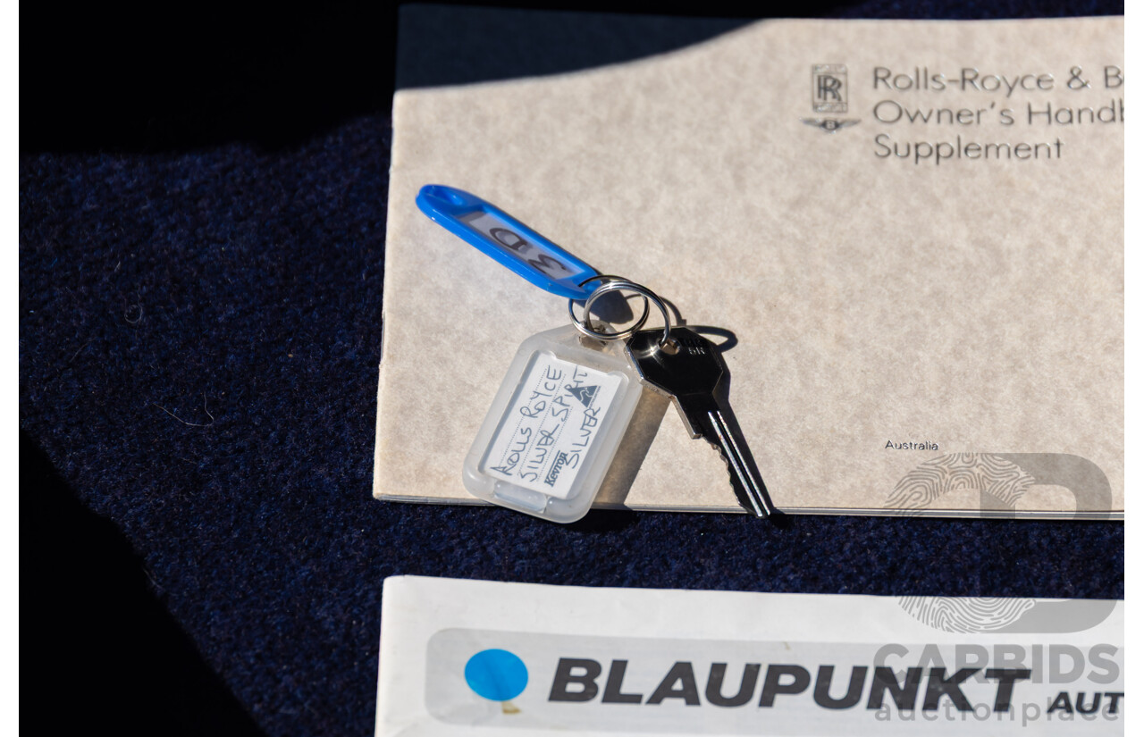 1984 Rolls-Royce Silver Spirit 4d Sedan Twin Carb V8 Georgian Silver Metallic V8 6.8L