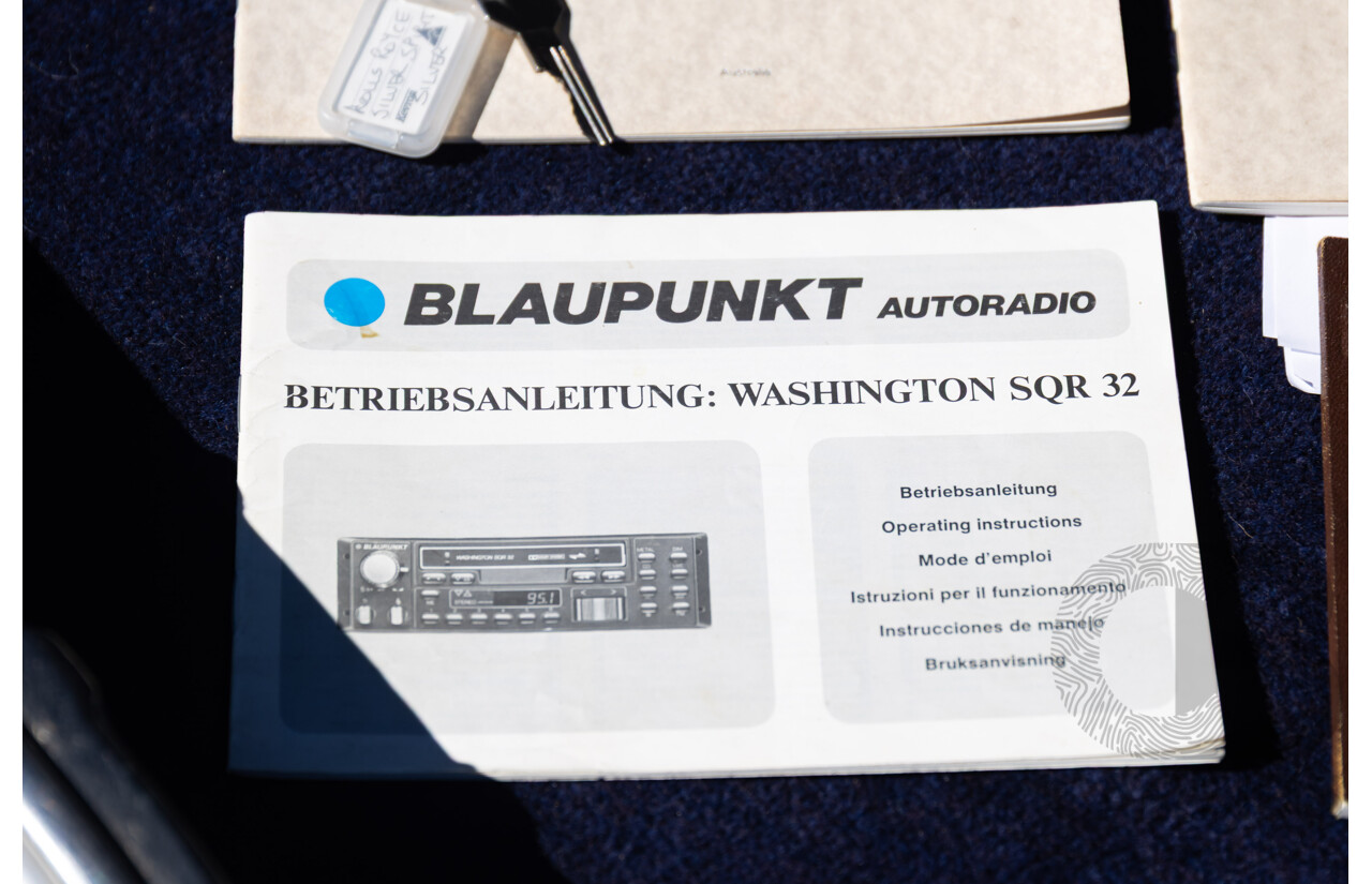 1984 Rolls-Royce Silver Spirit 4d Sedan Twin Carb V8 Georgian Silver Metallic V8 6.8L