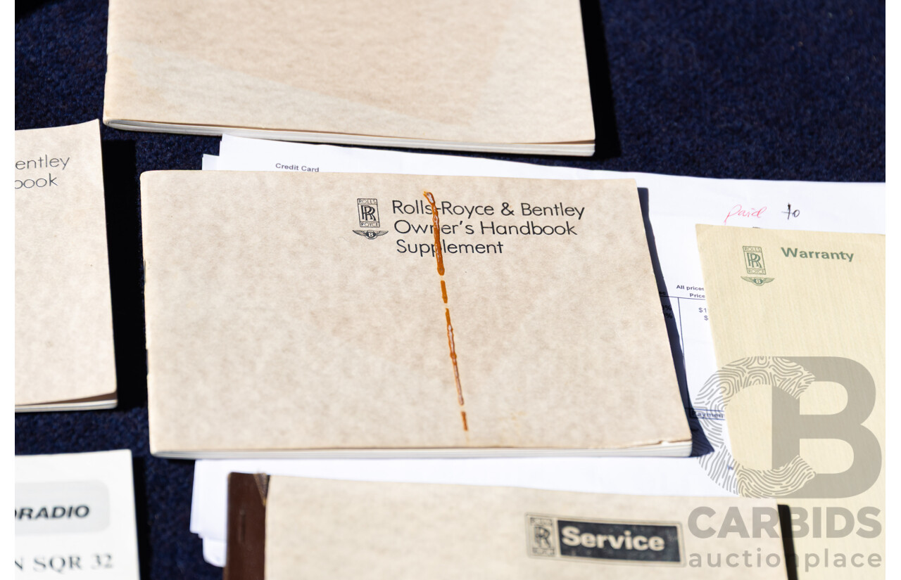 1984 Rolls-Royce Silver Spirit 4d Sedan Twin Carb V8 Georgian Silver Metallic V8 6.8L