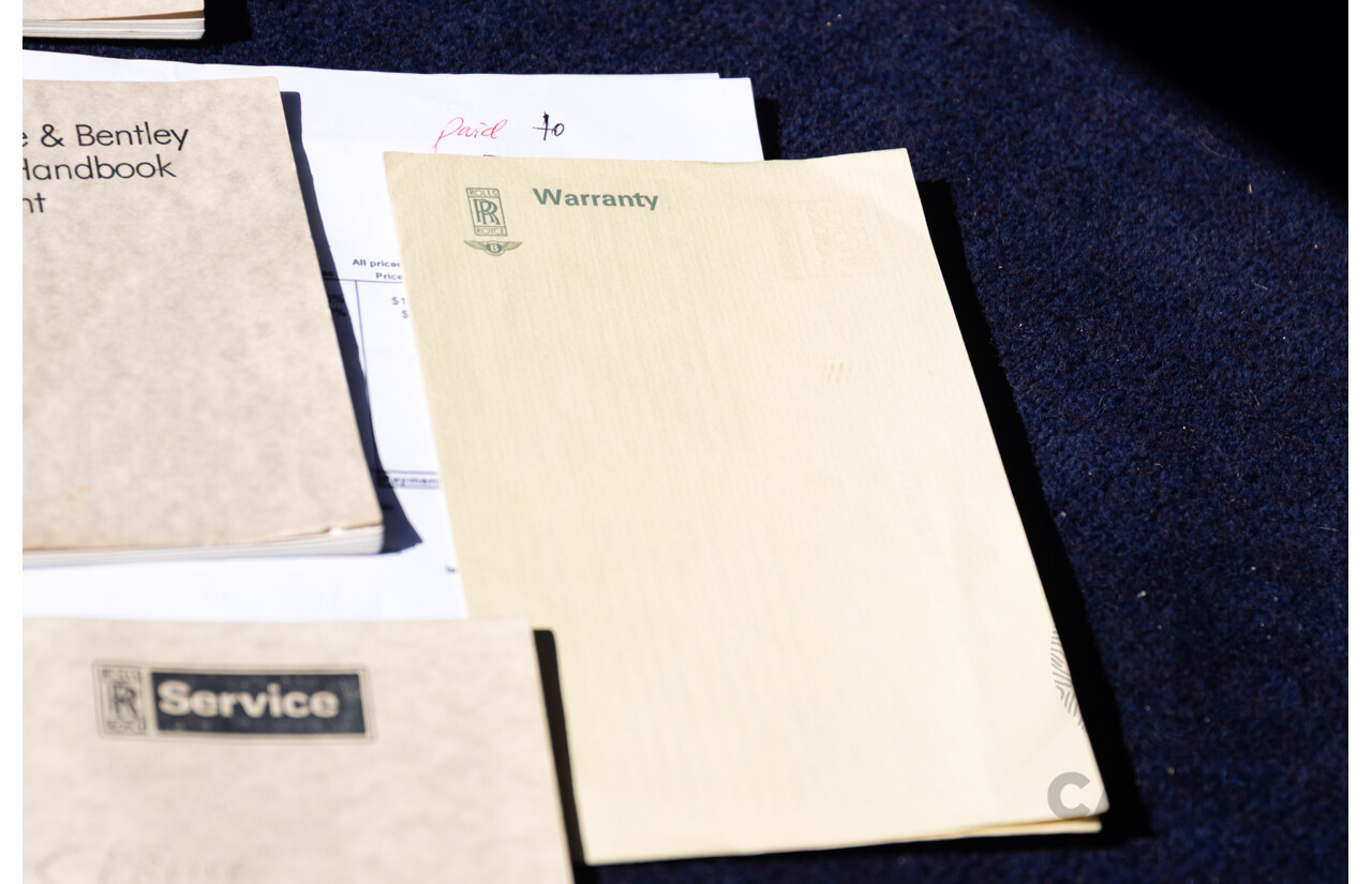 1984 Rolls-Royce Silver Spirit 4d Sedan Twin Carb V8 Georgian Silver Metallic V8 6.8L