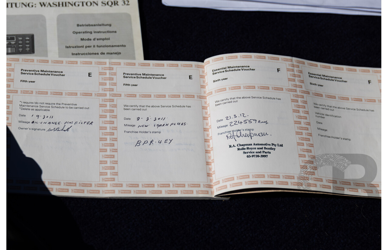 1984 Rolls-Royce Silver Spirit 4d Sedan Twin Carb V8 Georgian Silver Metallic V8 6.8L