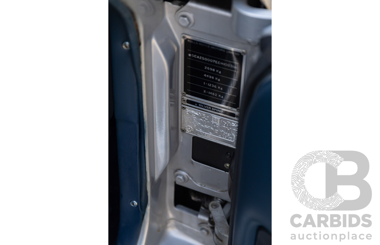 1984 Rolls-Royce Silver Spirit 4d Sedan Twin Carb V8 Georgian Silver Metallic V8 6.8L