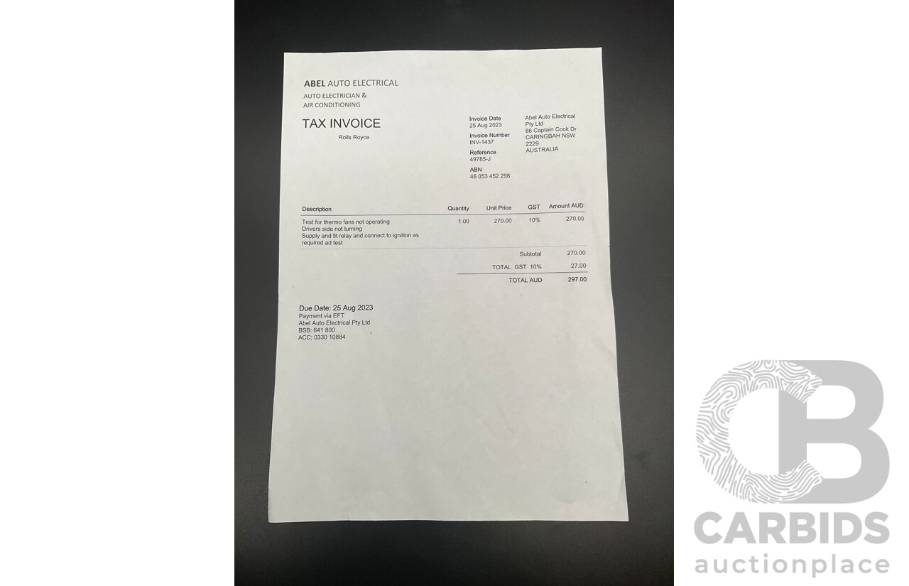 1984 Rolls-Royce Silver Spirit 4d Sedan Twin Carb V8 Georgian Silver Metallic V8 6.8L