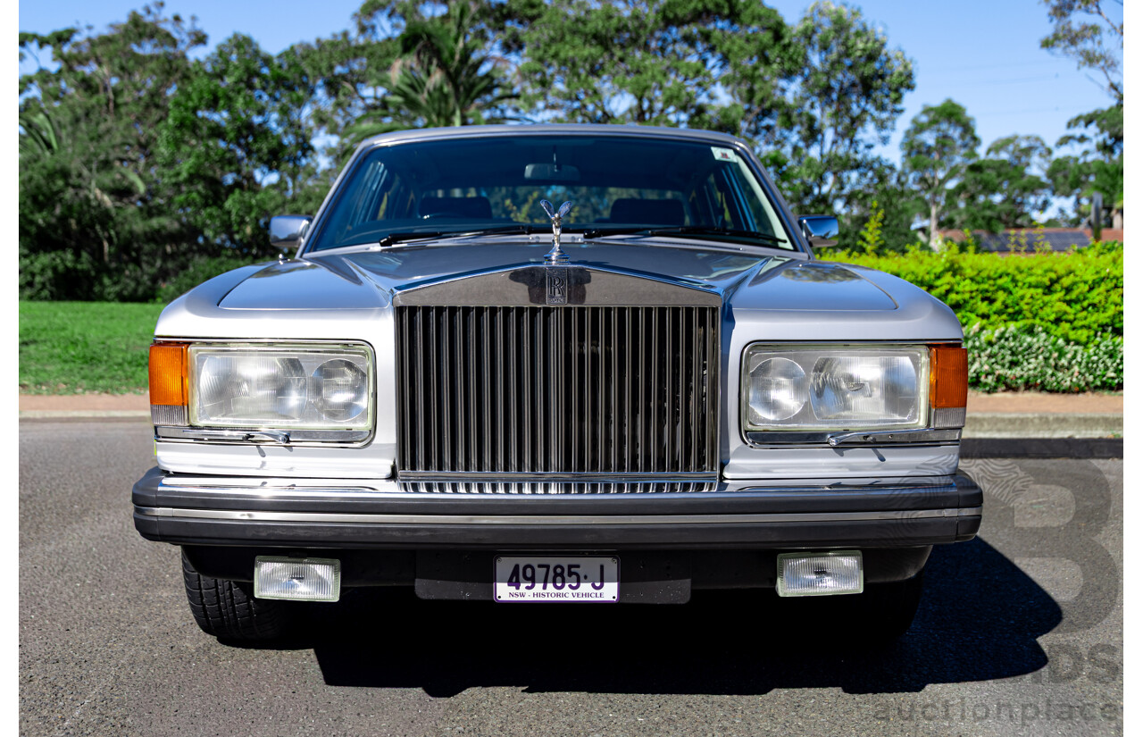 1984 Rolls-Royce Silver Spirit 4d Sedan Twin Carb V8 Georgian Silver Metallic V8 6.8L