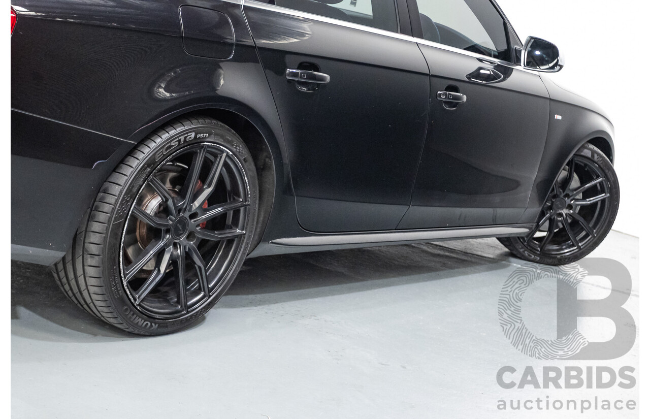 6/2013 Audi A4 2.0 TFSI Quattro (AWD) B8 MY13 4D Sedan Phantom Black Pearlescent Turbo 2.0L