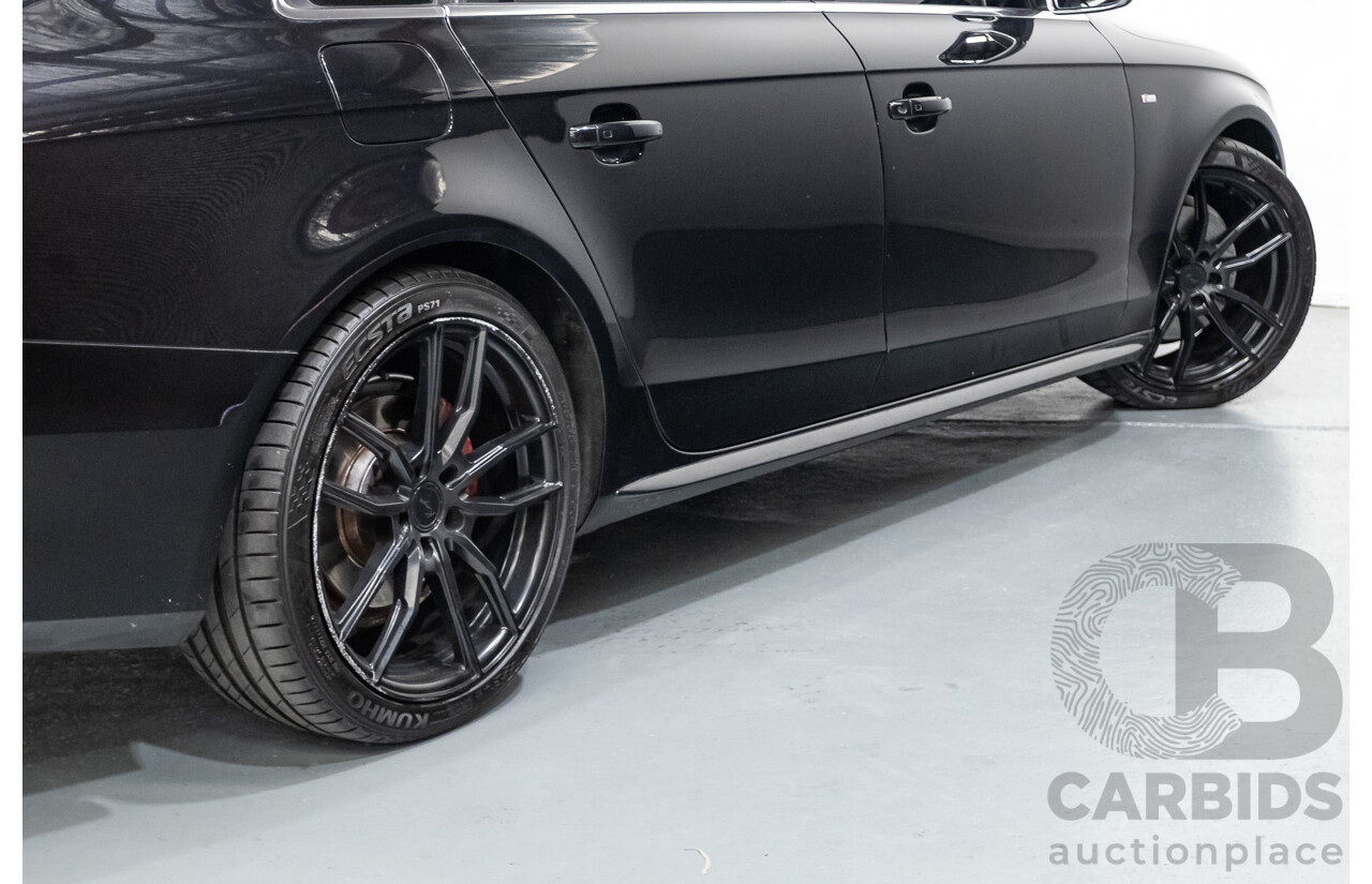 6/2013 Audi A4 2.0 TFSI Quattro (AWD) B8 MY13 4D Sedan Phantom Black Pearlescent Turbo 2.0L