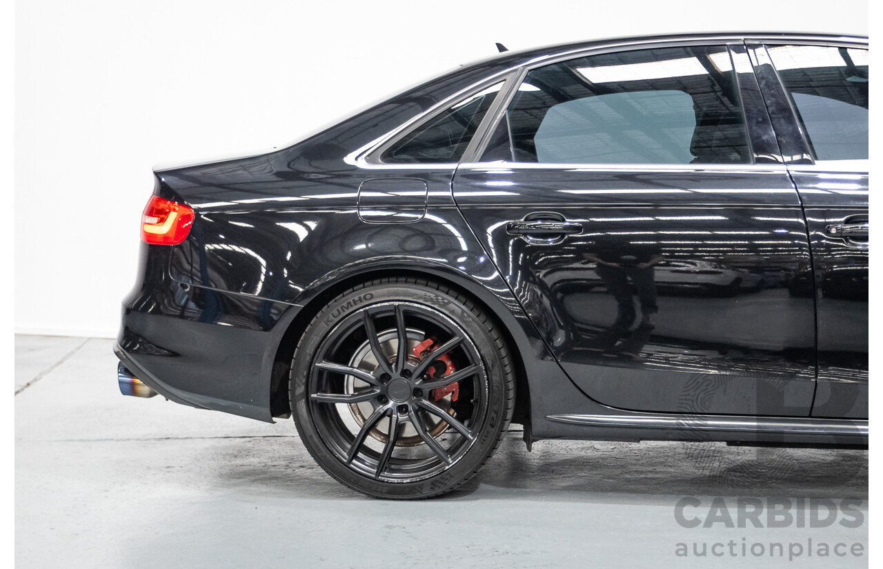 6/2013 Audi A4 2.0 TFSI Quattro (AWD) B8 MY13 4D Sedan Phantom Black Pearlescent Turbo 2.0L