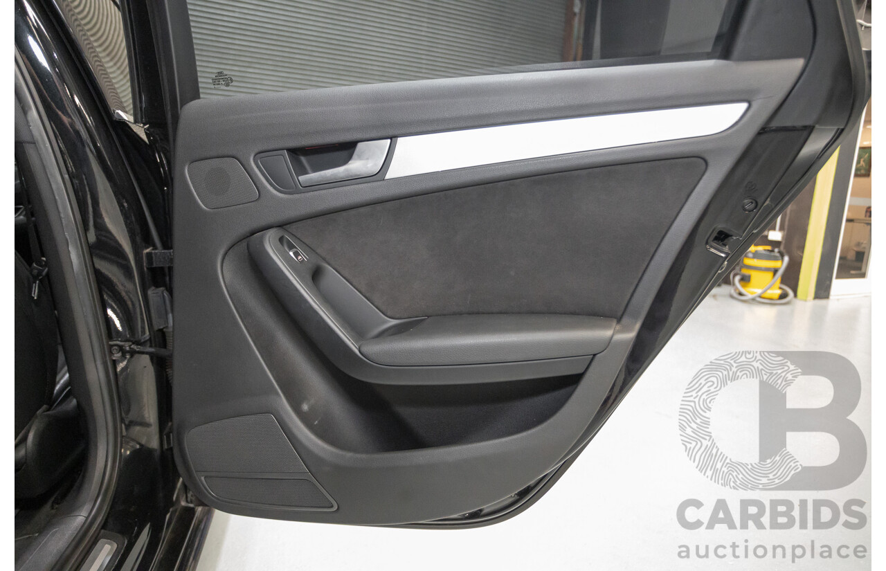 6/2013 Audi A4 2.0 TFSI Quattro (AWD) B8 MY13 4D Sedan Phantom Black Pearlescent Turbo 2.0L