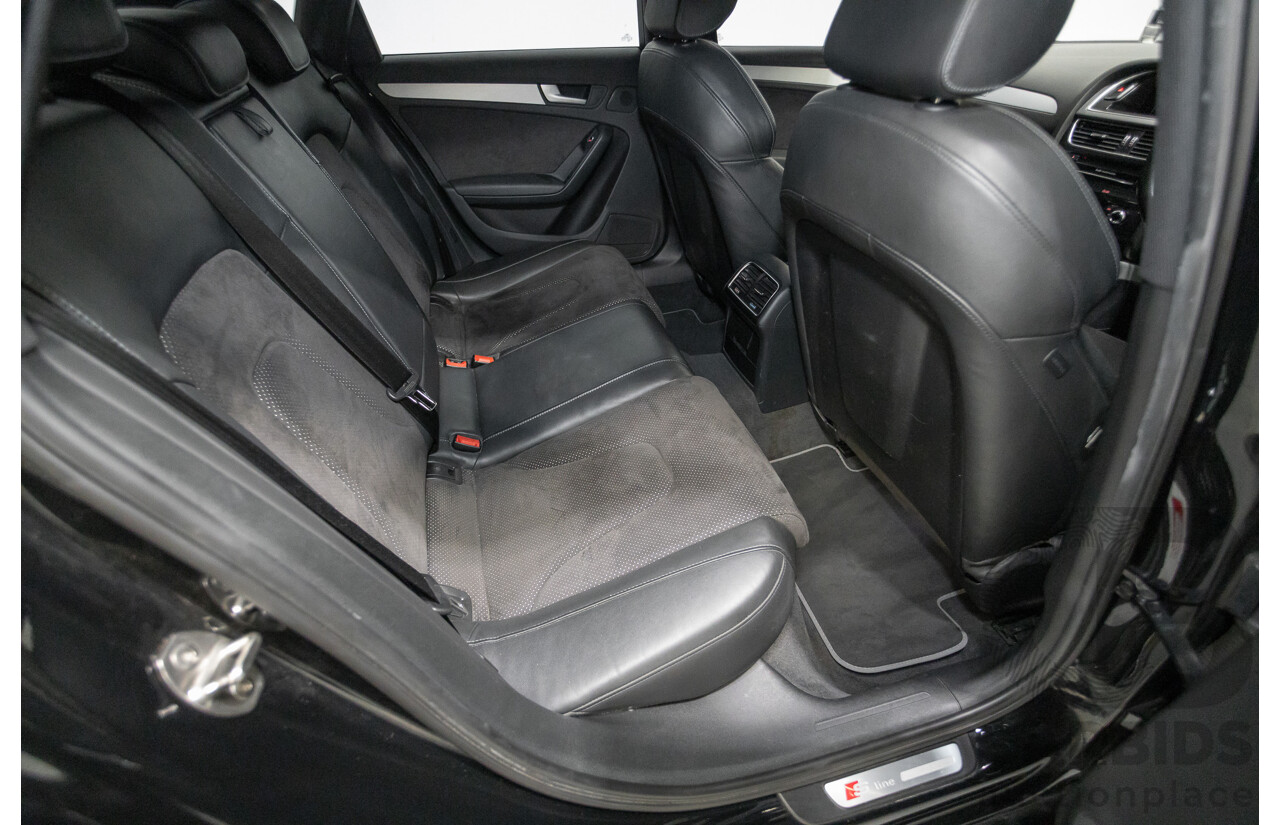 6/2013 Audi A4 2.0 TFSI Quattro (AWD) B8 MY13 4D Sedan Phantom Black Pearlescent Turbo 2.0L