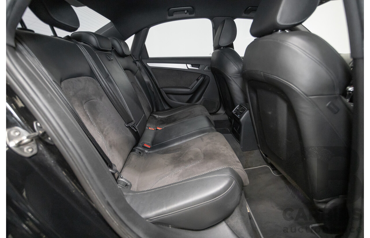 6/2013 Audi A4 2.0 TFSI Quattro (AWD) B8 MY13 4D Sedan Phantom Black Pearlescent Turbo 2.0L