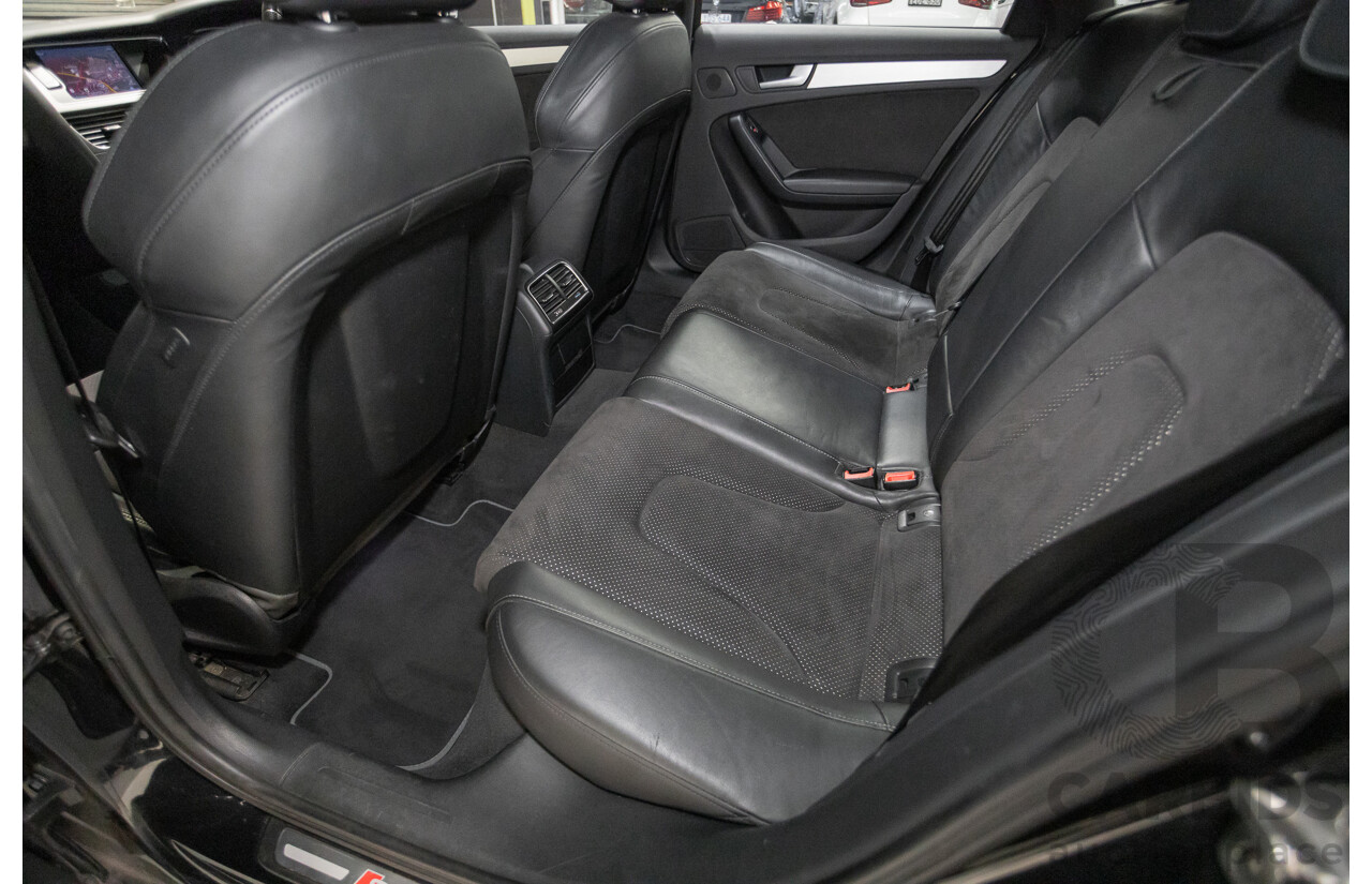 6/2013 Audi A4 2.0 TFSI Quattro (AWD) B8 MY13 4D Sedan Phantom Black Pearlescent Turbo 2.0L