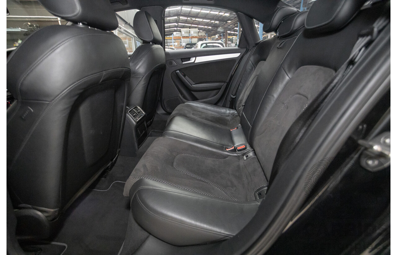 6/2013 Audi A4 2.0 TFSI Quattro (AWD) B8 MY13 4D Sedan Phantom Black Pearlescent Turbo 2.0L