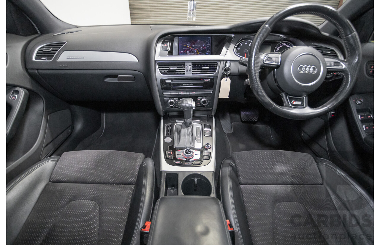 6/2013 Audi A4 2.0 TFSI Quattro (AWD) B8 MY13 4D Sedan Phantom Black Pearlescent Turbo 2.0L