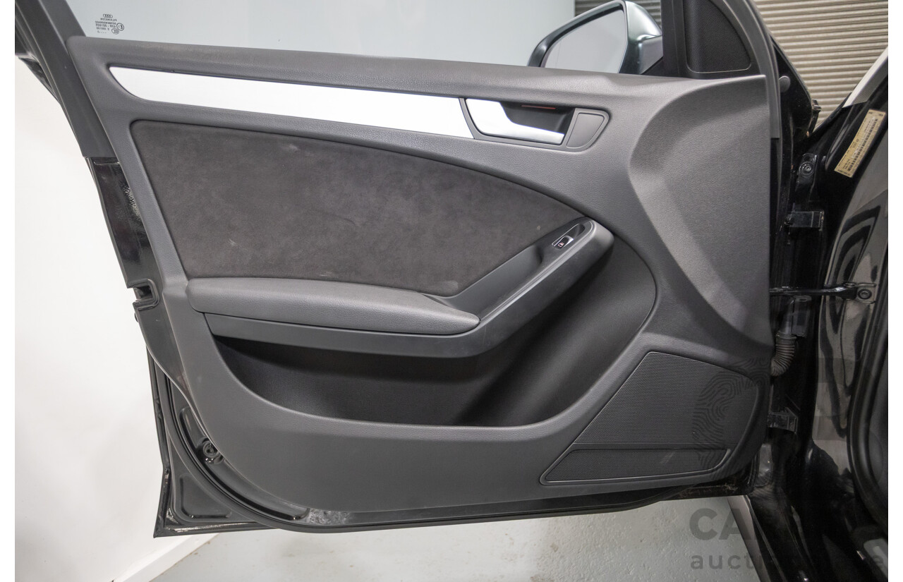 6/2013 Audi A4 2.0 TFSI Quattro (AWD) B8 MY13 4D Sedan Phantom Black Pearlescent Turbo 2.0L