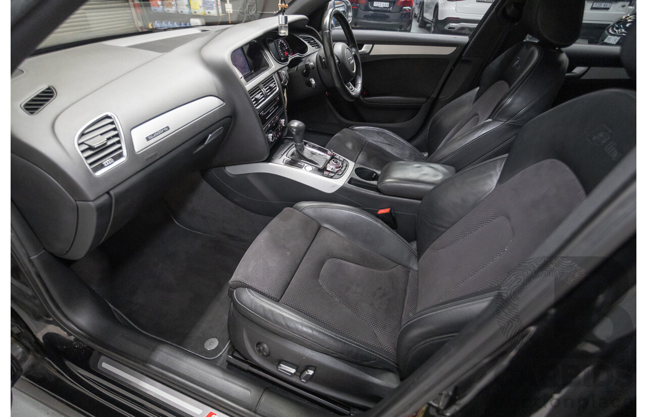 6/2013 Audi A4 2.0 TFSI Quattro (AWD) B8 MY13 4D Sedan Phantom Black Pearlescent Turbo 2.0L