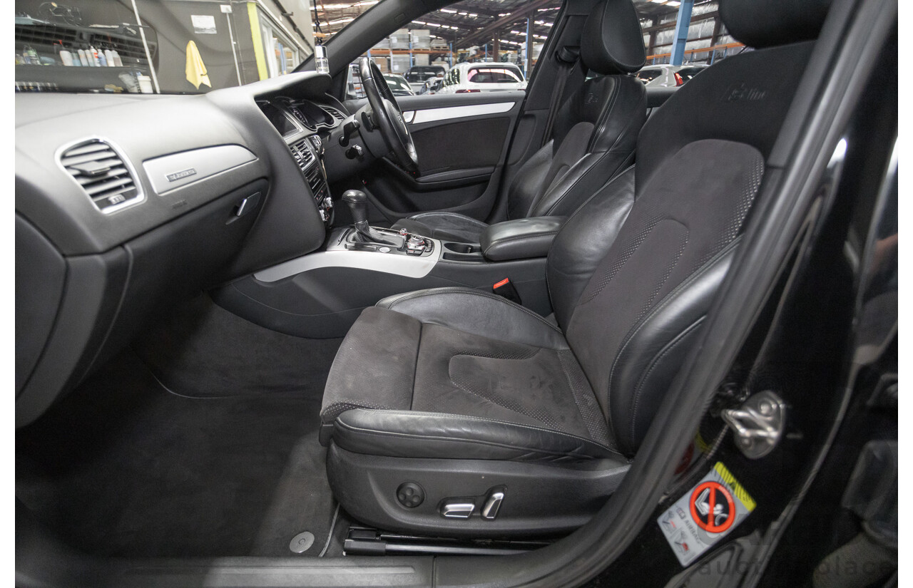 6/2013 Audi A4 2.0 TFSI Quattro (AWD) B8 MY13 4D Sedan Phantom Black Pearlescent Turbo 2.0L