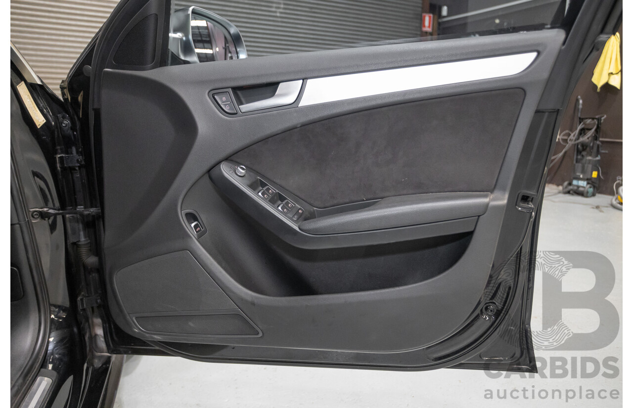6/2013 Audi A4 2.0 TFSI Quattro (AWD) B8 MY13 4D Sedan Phantom Black Pearlescent Turbo 2.0L