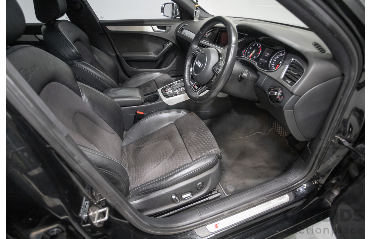 6/2013 Audi A4 2.0 TFSI Quattro (AWD) B8 MY13 4D Sedan Phantom Black Pearlescent Turbo 2.0L