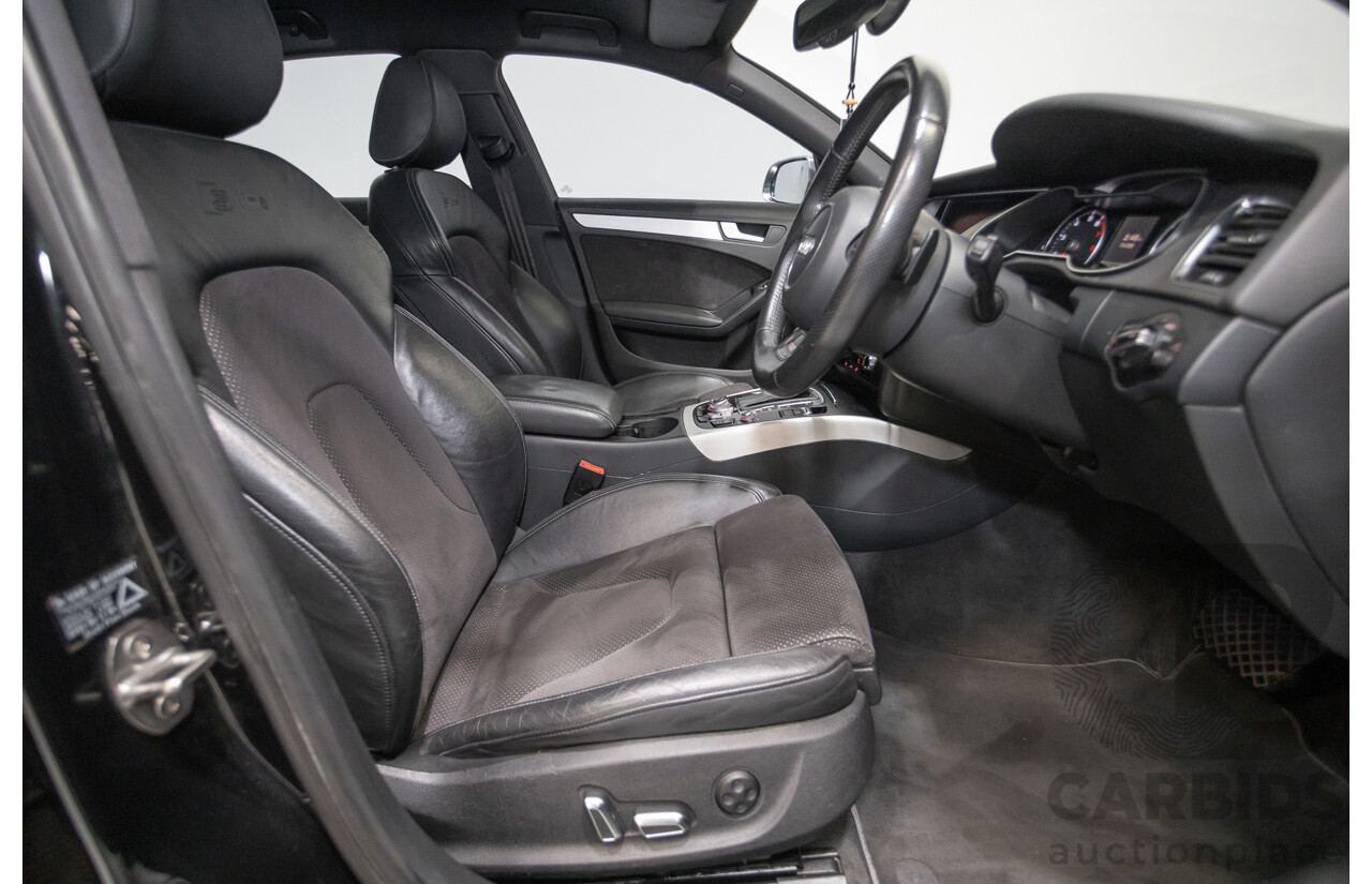 6/2013 Audi A4 2.0 TFSI Quattro (AWD) B8 MY13 4D Sedan Phantom Black Pearlescent Turbo 2.0L