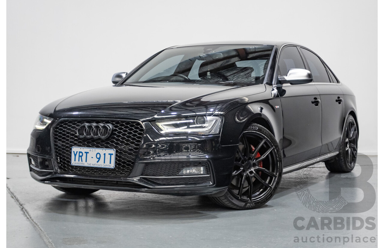 6/2013 Audi A4 2.0 TFSI Quattro (AWD) B8 MY13 4D Sedan Phantom Black Pearlescent Turbo 2.0L