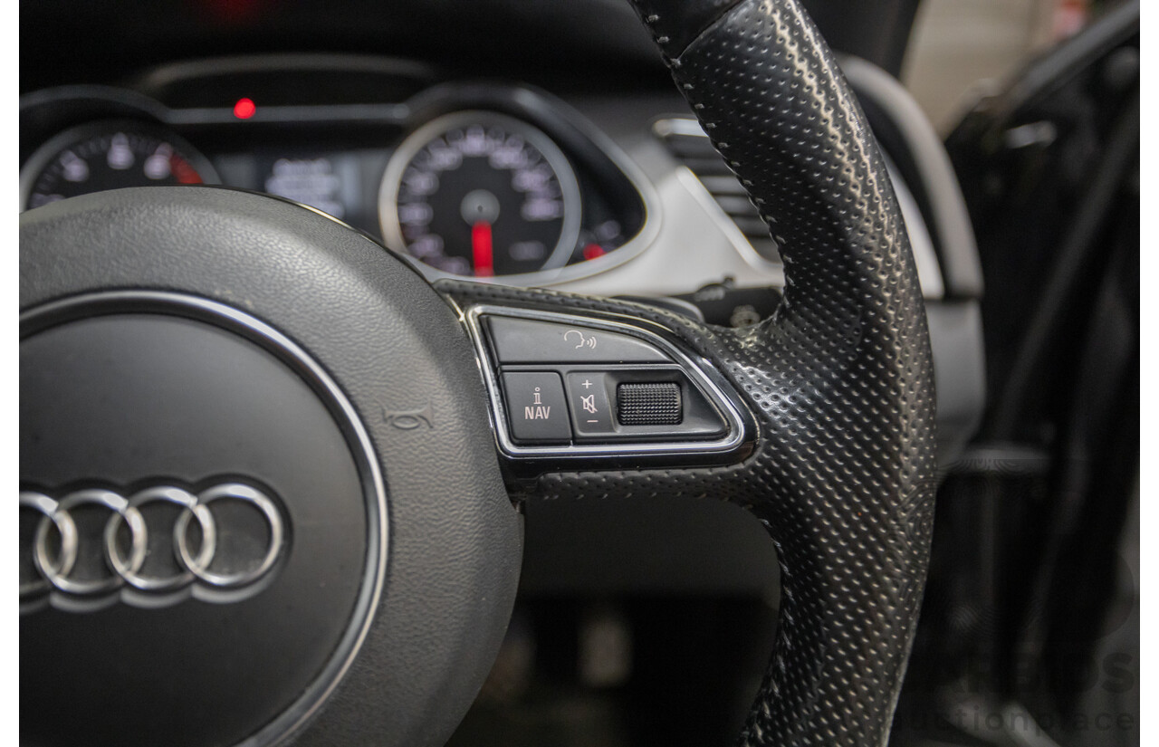 6/2013 Audi A4 2.0 TFSI Quattro (AWD) B8 MY13 4D Sedan Phantom Black Pearlescent Turbo 2.0L