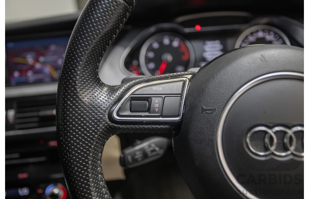 6/2013 Audi A4 2.0 TFSI Quattro (AWD) B8 MY13 4D Sedan Phantom Black Pearlescent Turbo 2.0L