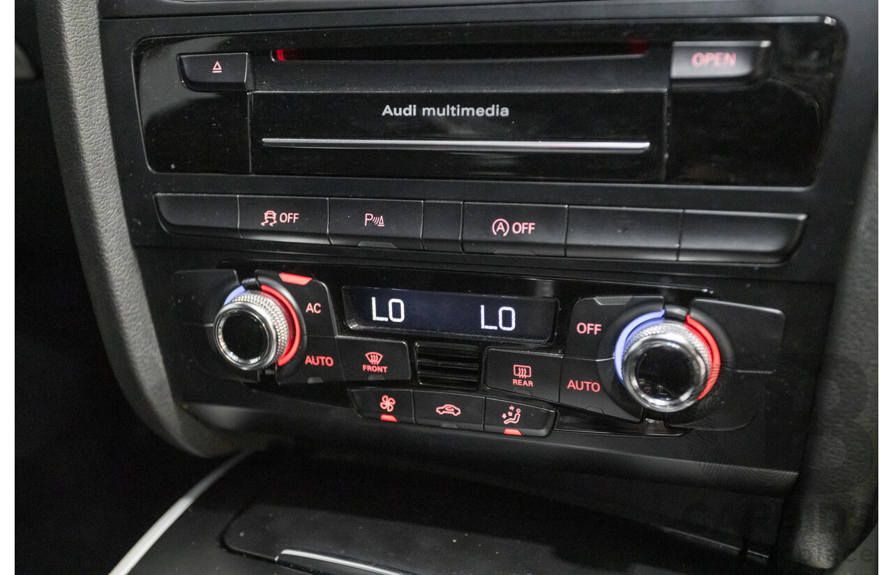 6/2013 Audi A4 2.0 TFSI Quattro (AWD) B8 MY13 4D Sedan Phantom Black Pearlescent Turbo 2.0L