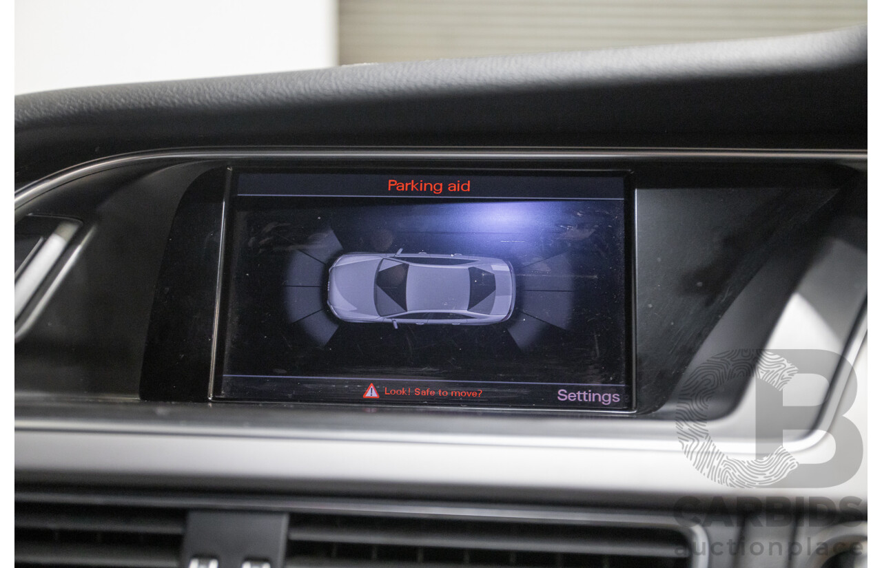 6/2013 Audi A4 2.0 TFSI Quattro (AWD) B8 MY13 4D Sedan Phantom Black Pearlescent Turbo 2.0L