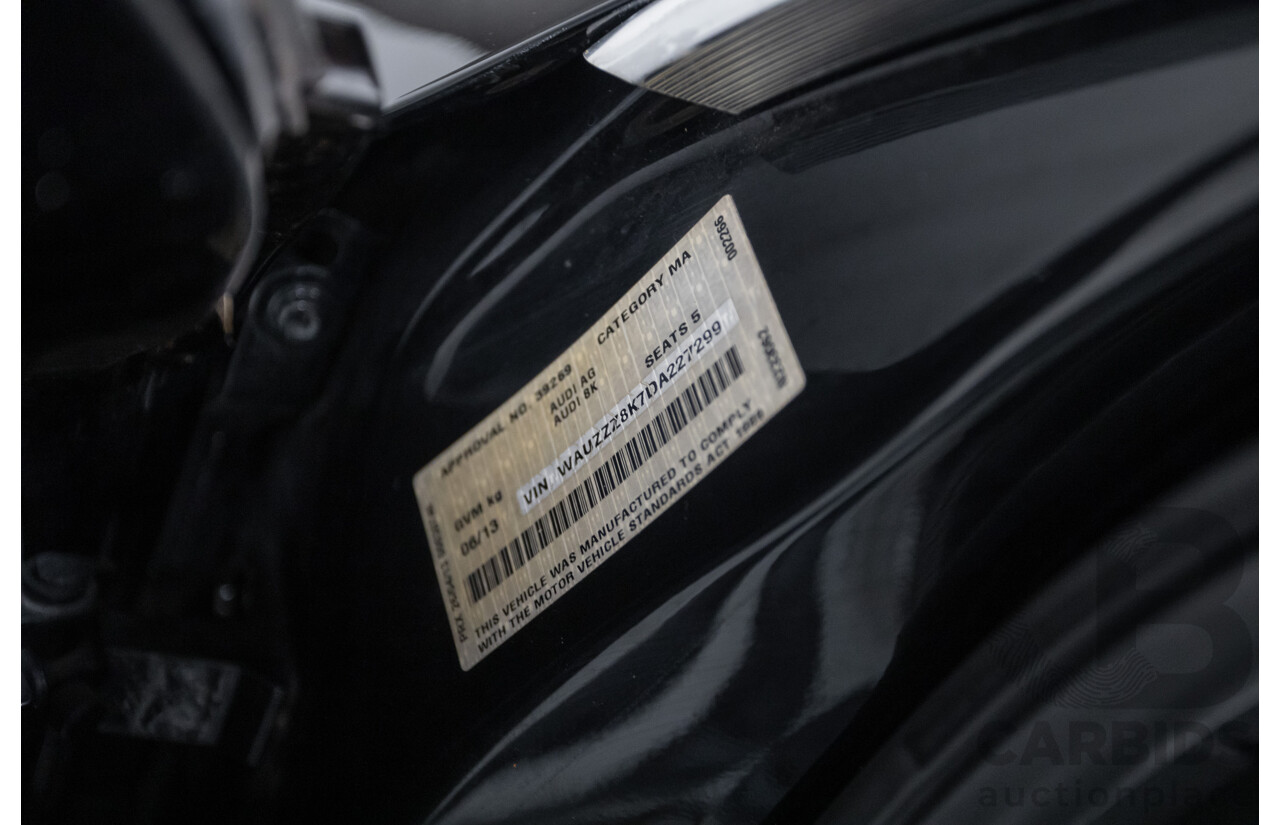 6/2013 Audi A4 2.0 TFSI Quattro (AWD) B8 MY13 4D Sedan Phantom Black Pearlescent Turbo 2.0L