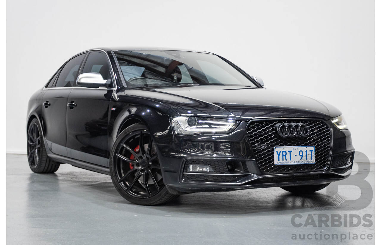 6/2013 Audi A4 2.0 TFSI Quattro (AWD) B8 MY13 4D Sedan Phantom Black Pearlescent Turbo 2.0L