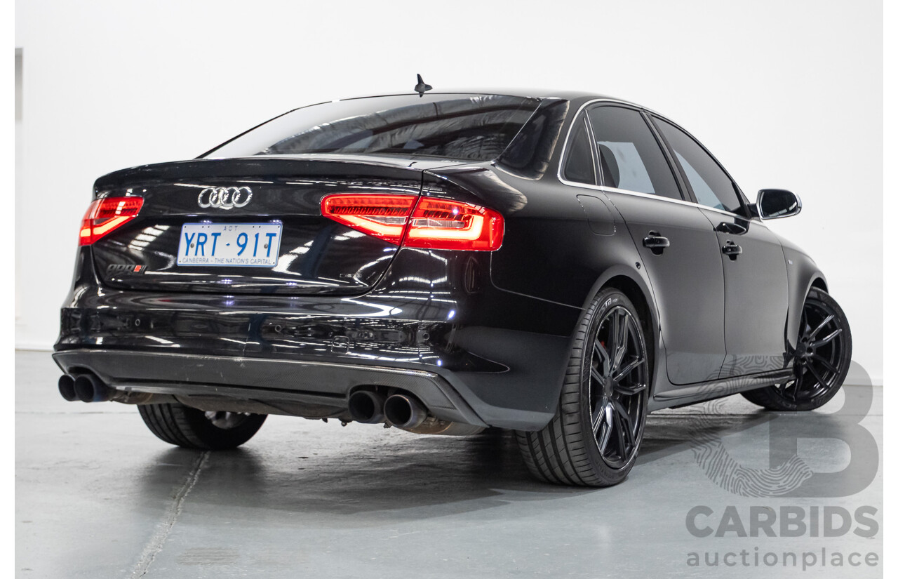 6/2013 Audi A4 2.0 TFSI Quattro (AWD) B8 MY13 4D Sedan Phantom Black Pearlescent Turbo 2.0L
