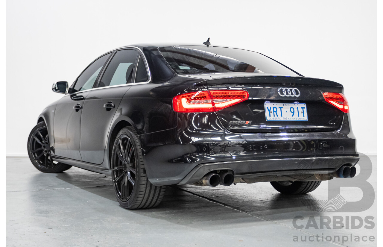 6/2013 Audi A4 2.0 TFSI Quattro (AWD) B8 MY13 4D Sedan Phantom Black Pearlescent Turbo 2.0L