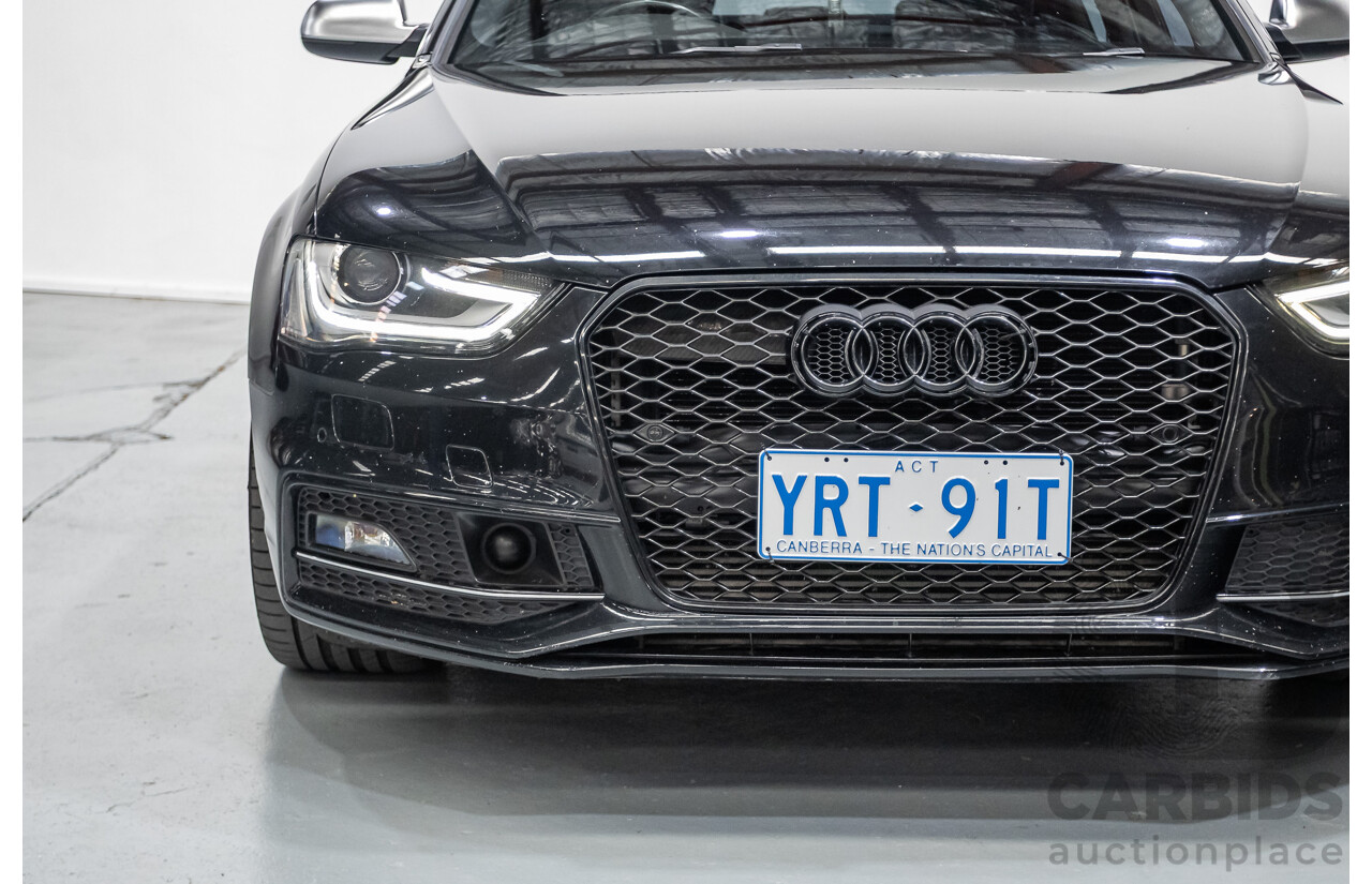 6/2013 Audi A4 2.0 TFSI Quattro (AWD) B8 MY13 4D Sedan Phantom Black Pearlescent Turbo 2.0L