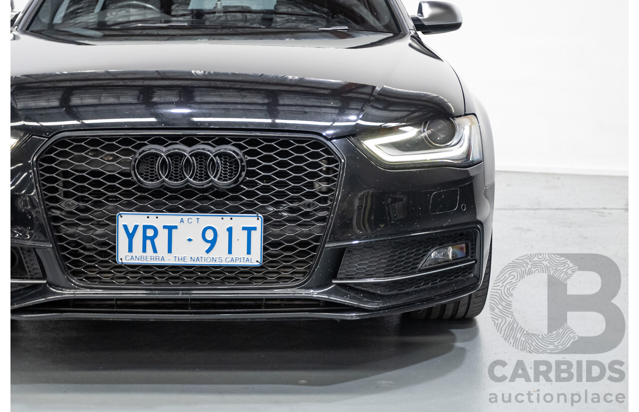 6/2013 Audi A4 2.0 TFSI Quattro (AWD) B8 MY13 4D Sedan Phantom Black Pearlescent Turbo 2.0L