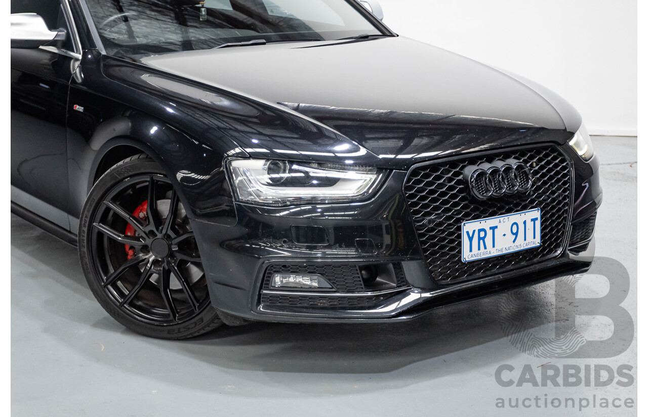 6/2013 Audi A4 2.0 TFSI Quattro (AWD) B8 MY13 4D Sedan Phantom Black Pearlescent Turbo 2.0L